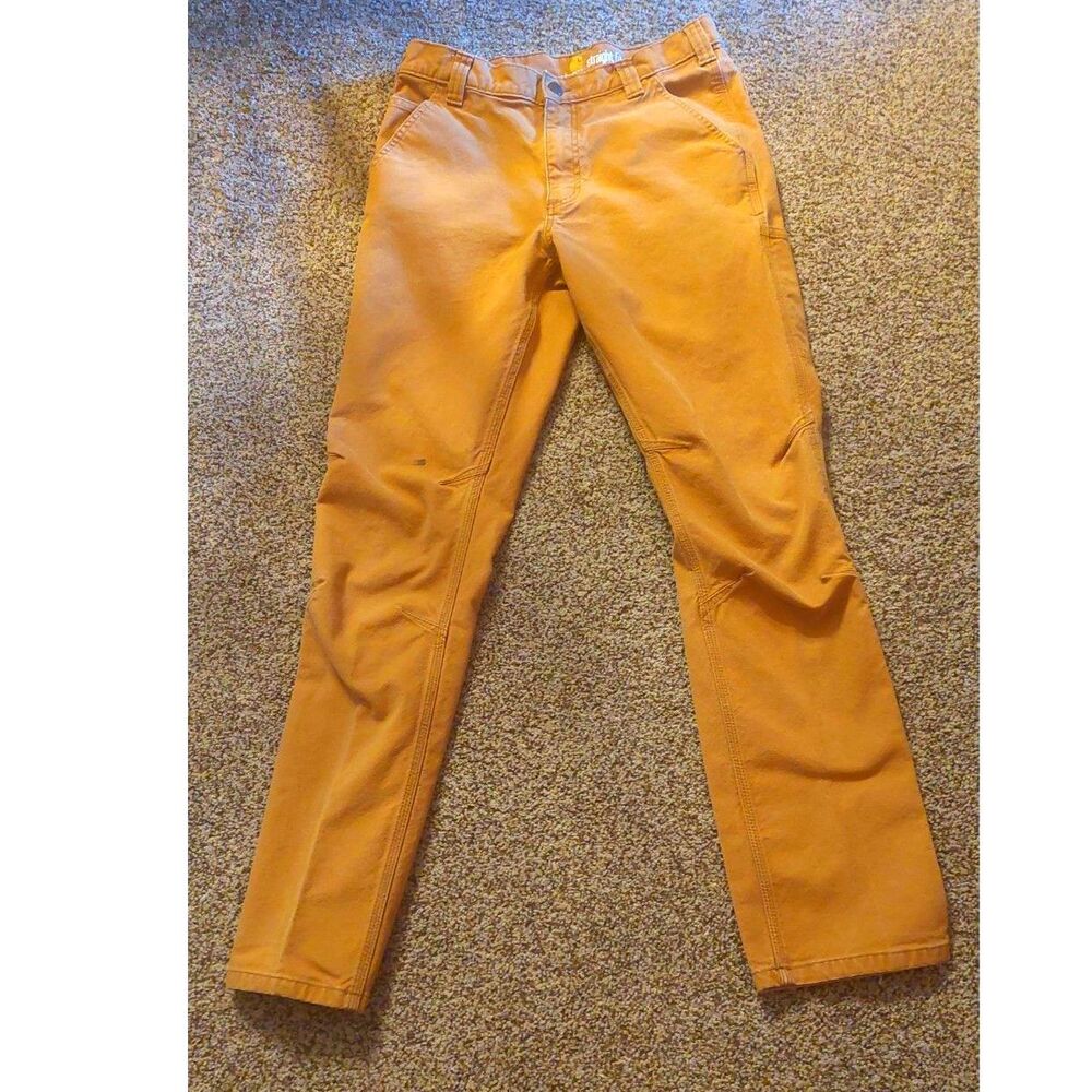 Carhartt Straight Fit Carpenter Pants Men’s 32x34 Brown Workwear